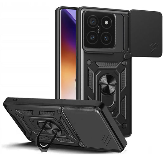 Abdeckung für Xiaomi 14T Pro, Tech-Protect, CamShield Pro, Schwarz