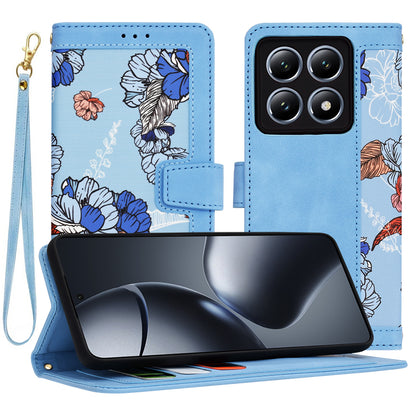 Hülle für Xiaomi 14T Pro, Techsuit, FlipCraft, Blau