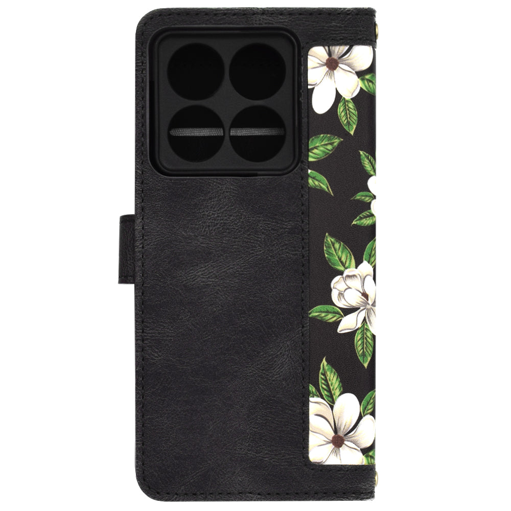 Hülle für Xiaomi 14T Pro, Techsuit, FlipCraft, Schwarz