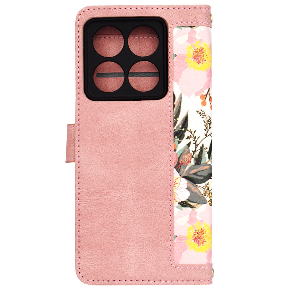 Hülle für Xiaomi 14T Pro, Techsuit, FlipCraft, Rosa