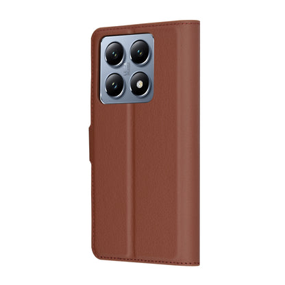 Hülle für Xiaomi 14T Pro, Techsuit, Leder-Folio, Braun