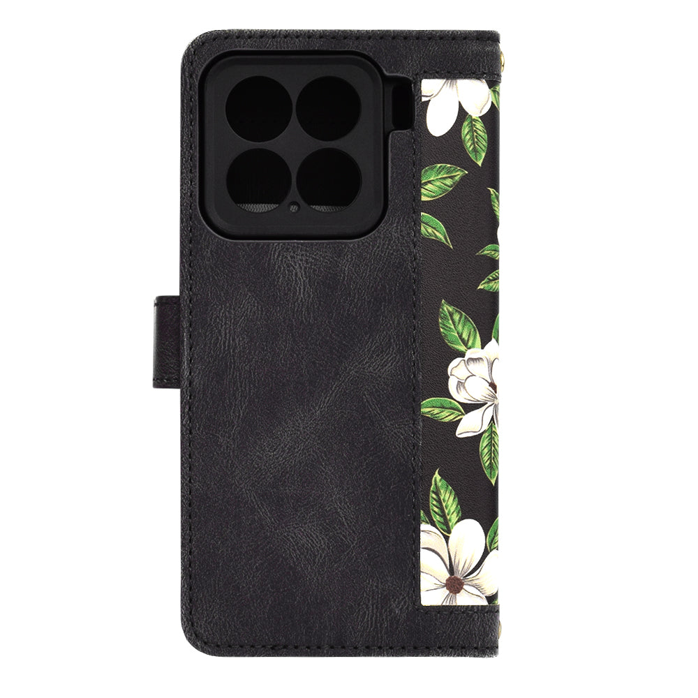 Hülle für Xiaomi 15, Techsuit, FlipCraft, Schwarz