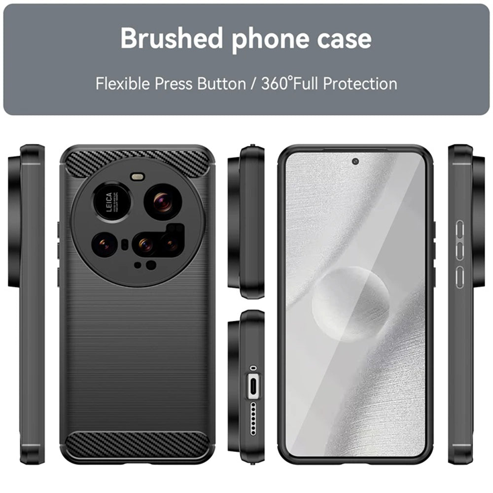 Case for Xiaomi 15 Ultra, Techsuit, Carbon, Black