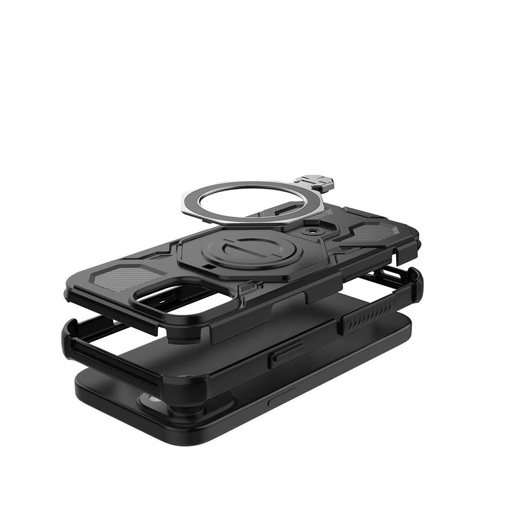 Hülle für Xiaomi 15T Pro, Techsuit, Carbon Shield Pro, Schwarz
