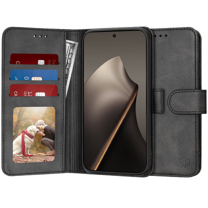 Hülle für Xiaomi 15T, Techsuit, Diary Book, Schwarz