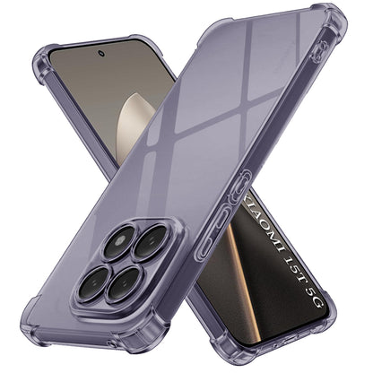 Hülle für Xiaomi 15T, Techsuit, stoßfest klar, rauchfarben