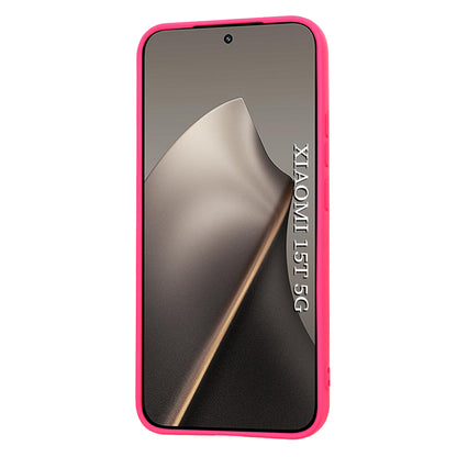 Hülle für Xiaomi 15T, Techsuit, SoftFlex, Dunkelrosa
