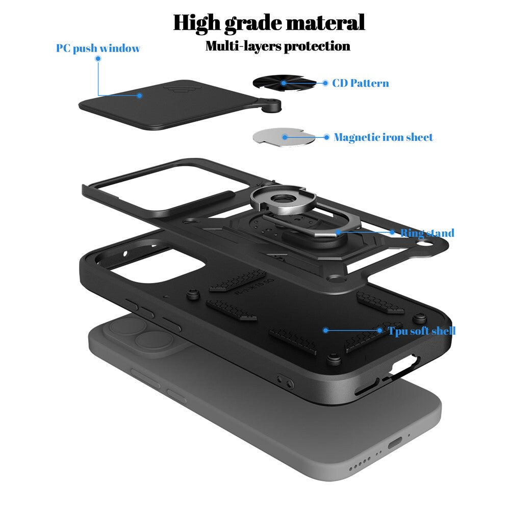 Hülle für Xiaomi 17T, OEM, CamShield, Schwarz