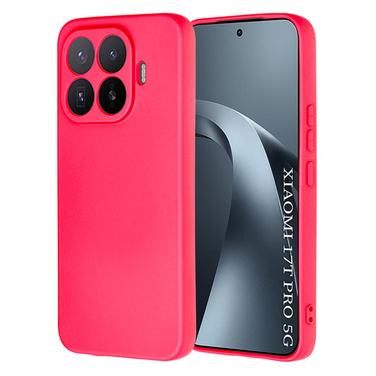 Hülle für Xiaomi 17T Pro, Techsuit, SoftFlex, Dunkelrosa
