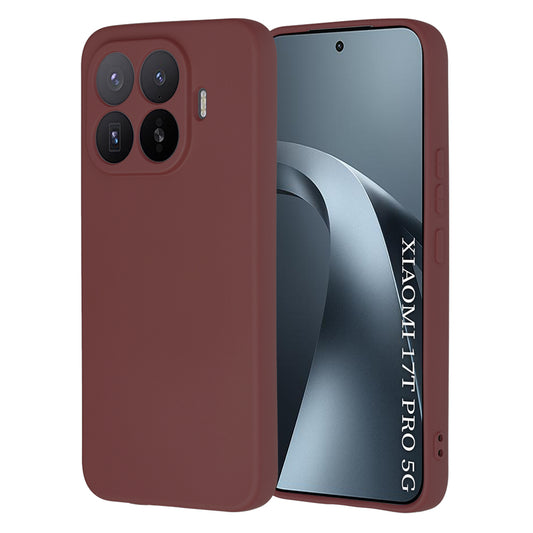 Hülle für Xiaomi 17T Pro, Techsuit, SoftFlex, Weinrot
