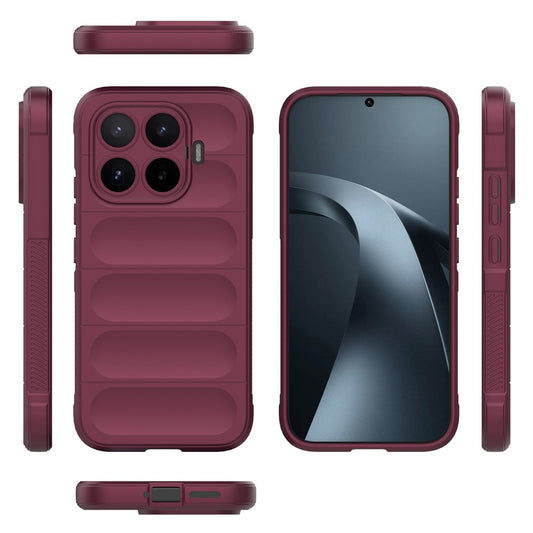 Hülle für Xiaomi 17T, Techsuit, Magic Shield, Weinrot