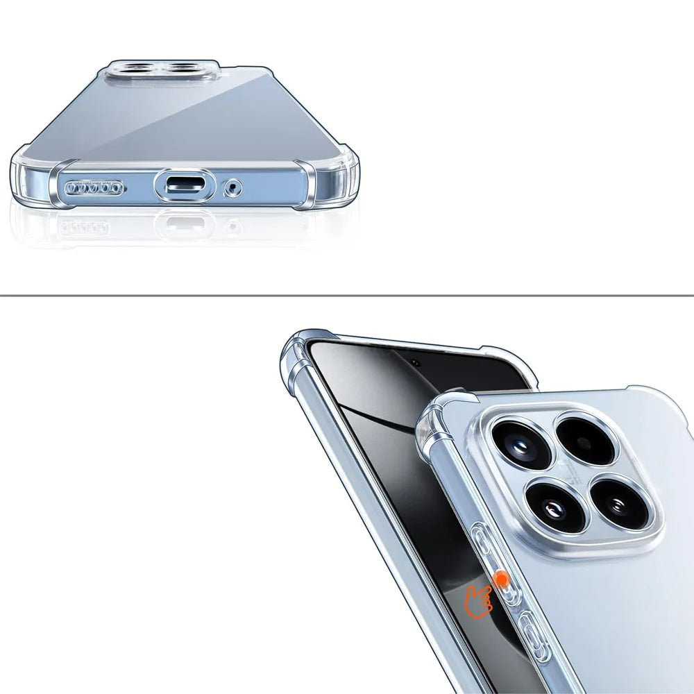 Hülle für Xiaomi 17T, Techsuit, stoßfest klar, transparent