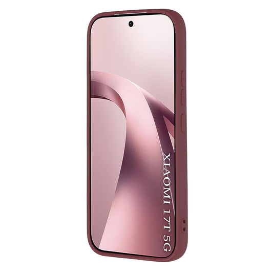 Hülle für Xiaomi 17T, Techsuit, SoftFlex, Weinrot