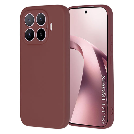 Hülle für Xiaomi 17T, Techsuit, SoftFlex, Weinrot