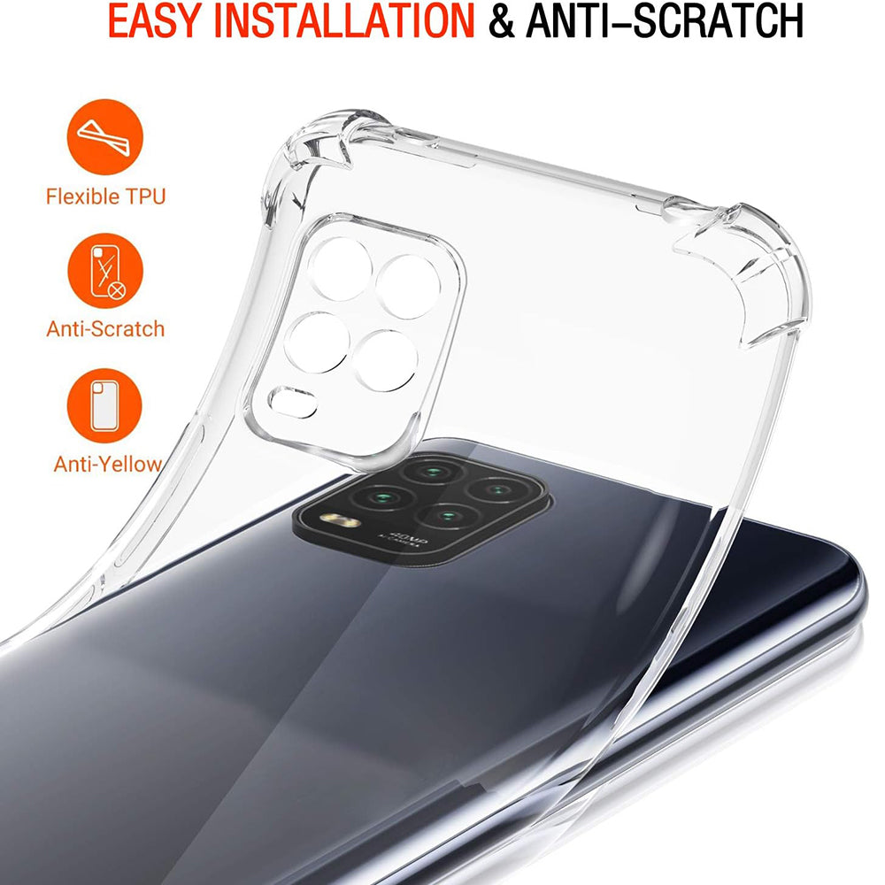 Hülle für Xiaomi Mi 10 Lite 5G, Techsuit, stoßfest klar, transparent
