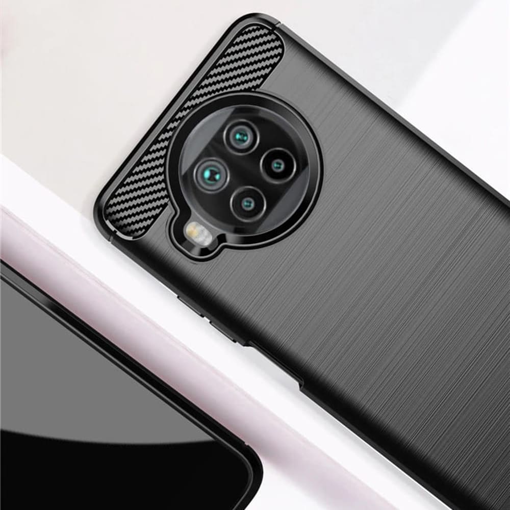 Hülle für Xiaomi Mi 10T Lite 5G, Techsuit, Carbon, Schwarz