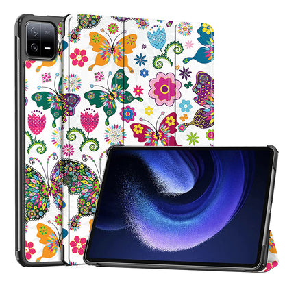 Hülle für Xiaomi Pad 6 / 6 Pro, Techsuit, FoldPro Butterfly, Mehrfarbig