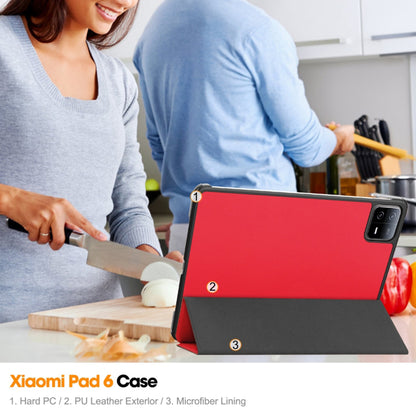 Hülle für Xiaomi Pad 6 / 6 Pro, Techsuit, FoldPro, Rot