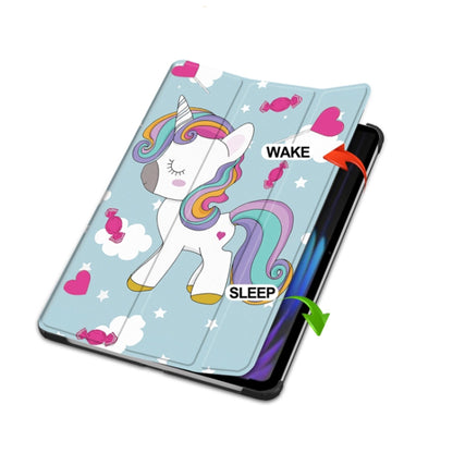 Hülle für Xiaomi Pad 7 / 7 Pro, Techsuit, FoldPro Unicorn, Mehrfarbig