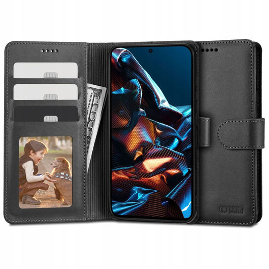 Hülle für Xiaomi Poco X5 Pro / Note 12 Pro, Tech-Protect, Wallet, Schwarz