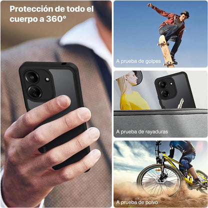 Hülle für Xiaomi Poco C65 / Redmi 13C, Techsuit, ColorVerse 360, Schwarz