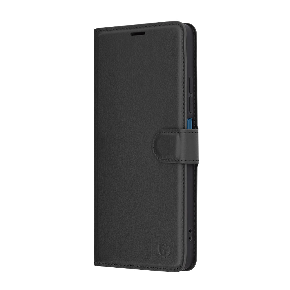 Case for Xiaomi Poco C75 / Redmi 14C, Techsuit, Leather Folio, Black