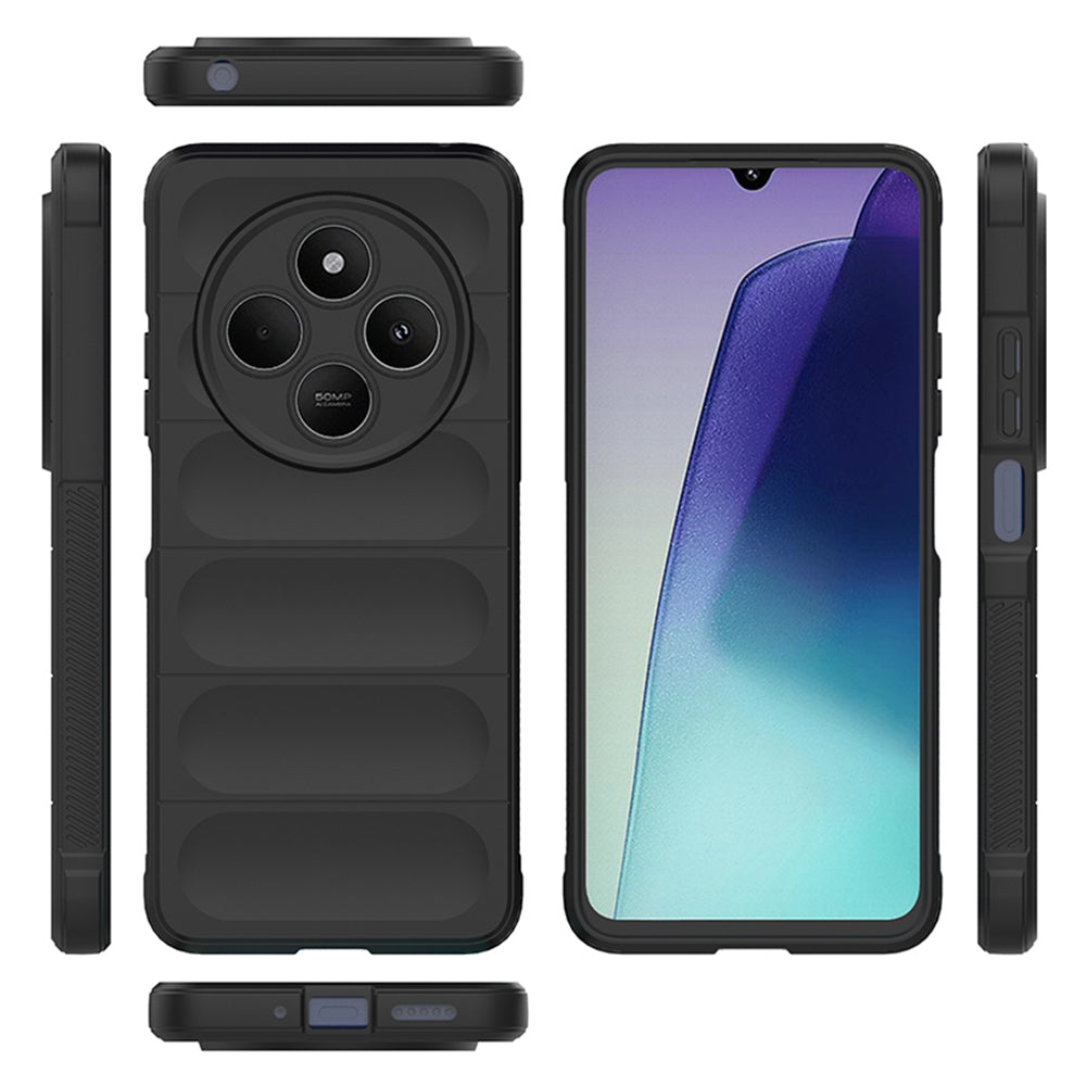 Hülle für Xiaomi Poco C75 / Redmi 14C, Techsuit, Magic Shield, Weinrot