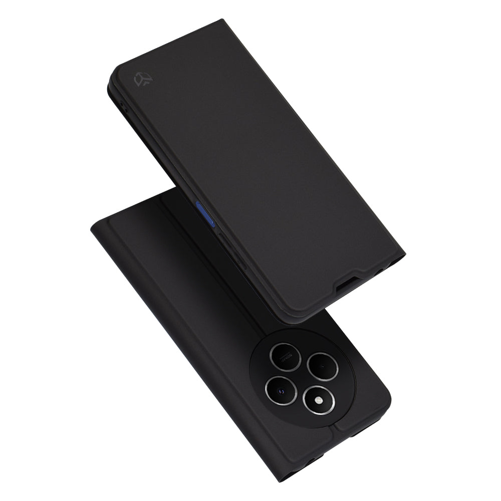 Hülle für Xiaomi Poco C75 / Redmi 14C, Techsuit, Magskin Book, Schwarz
