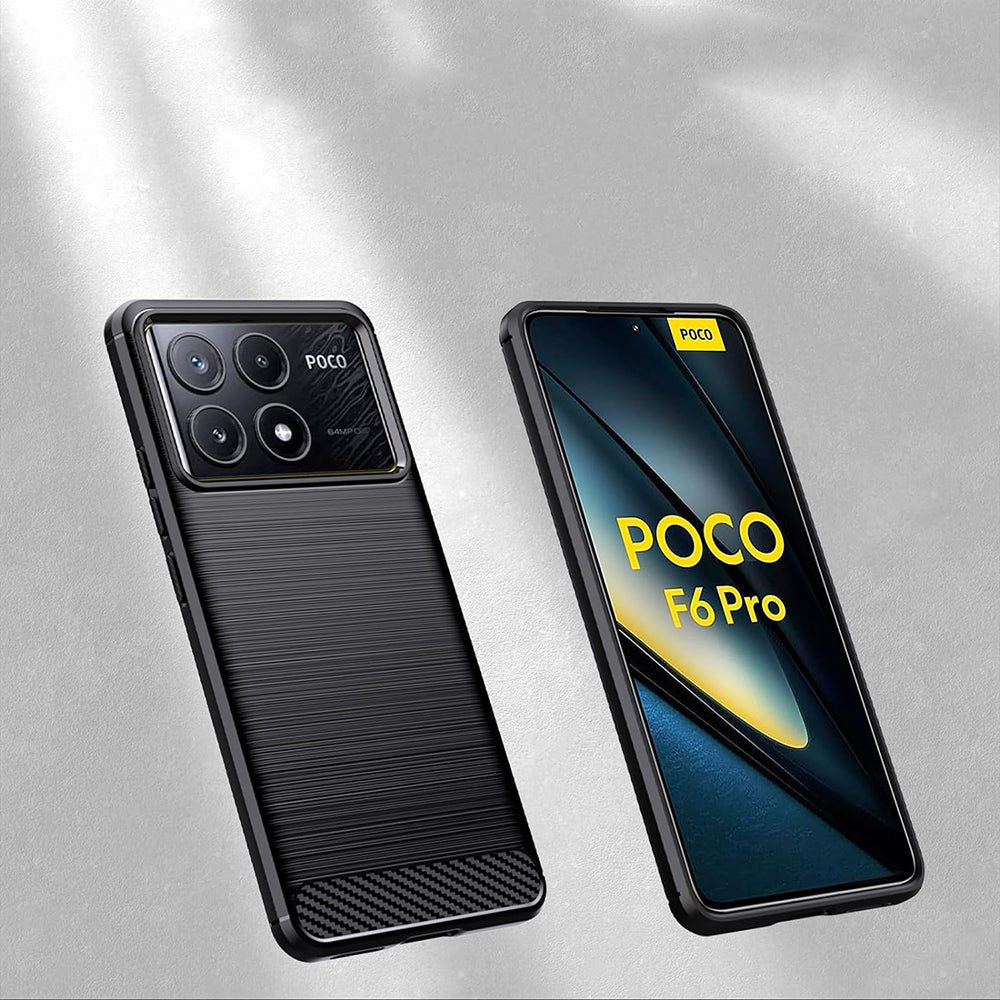 Case for Xiaomi Poco F6 Pro, Techsuit, Carbon, Blue