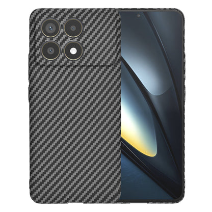 Hülle für Xiaomi Poco F6 Pro, Techsuit, Carbonite FiberShell, Schwarz