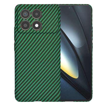 Hülle für Xiaomi Poco F6 Pro, Techsuit, Carbonite FiberShell, Grün