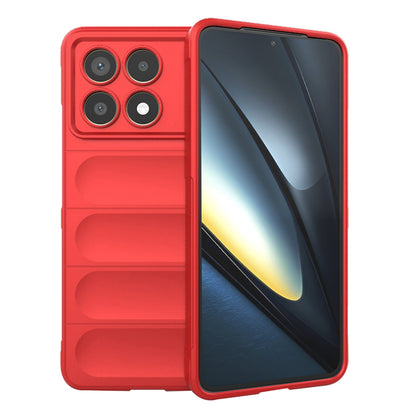 Hülle für Xiaomi Poco F6 Pro, Techsuit, Magic Shield, Rot