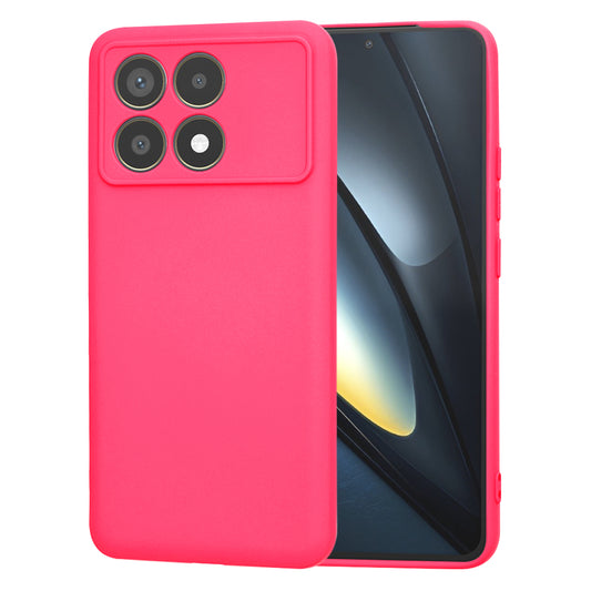 Hülle für Xiaomi Poco F6 Pro, Techsuit, SoftFlex, Dunkelrosa