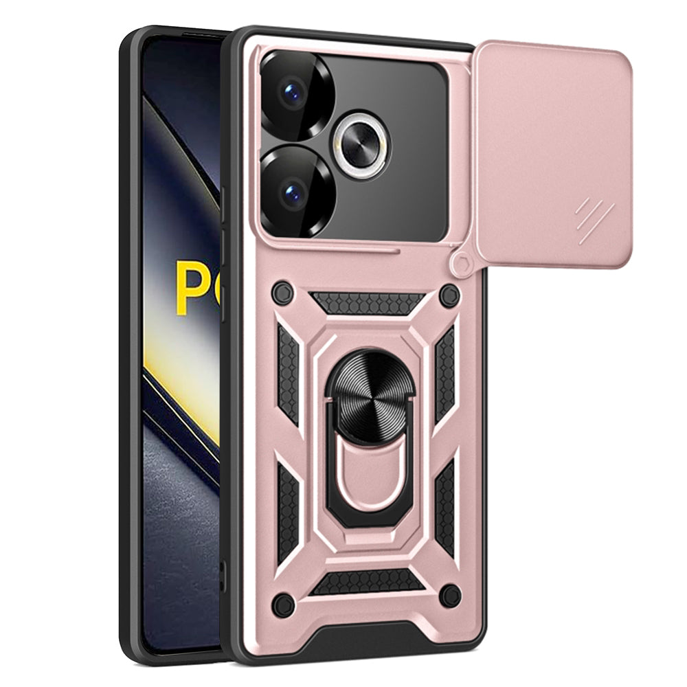 Hülle für Xiaomi Poco F6, Techsuit, CamShield, Rosa