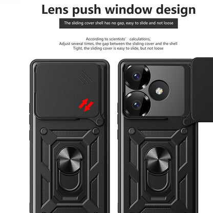 Hülle für Xiaomi Poco F6, Techsuit, CamShield, Rosa