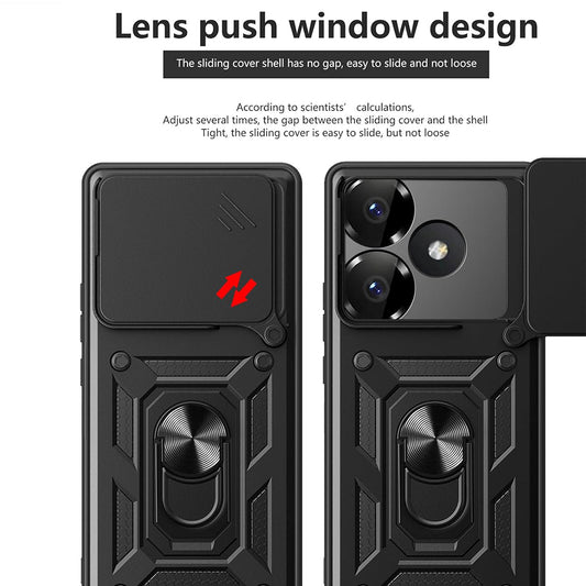Hülle für Xiaomi Poco F6, Techsuit, CamShield, Rosa