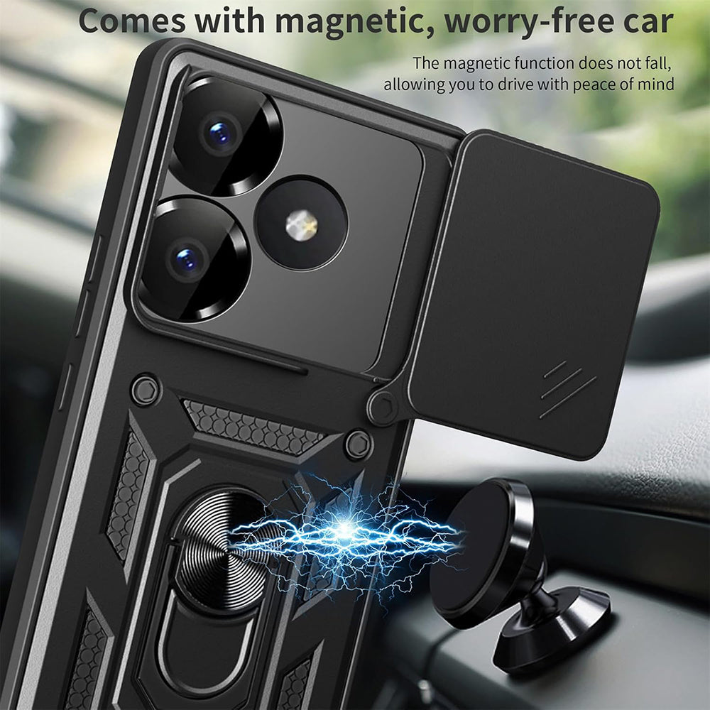 Hülle für Xiaomi Poco F6, Techsuit, CamShield, Rosa