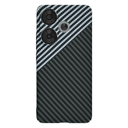 Hülle für Xiaomi Poco F6, Techsuit, Carbonite FiberShell, Schwarz Grau