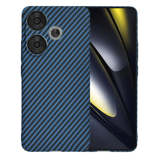 Hülle für Xiaomi Poco F6, Techsuit, Carbonite FiberShell, Türkis