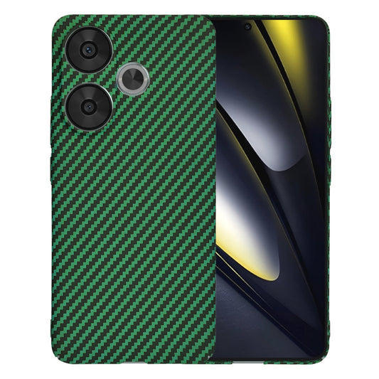 Hülle für Xiaomi Poco F6, Techsuit, Carbonite FiberShell, Grün