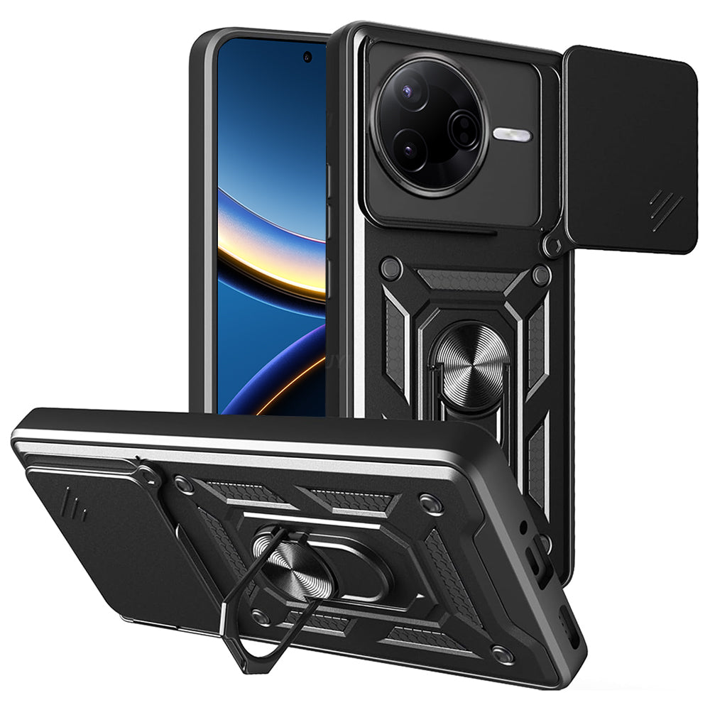Hülle für Xiaomi Poco F7 Pro, Techsuit, CamShield, Schwarz