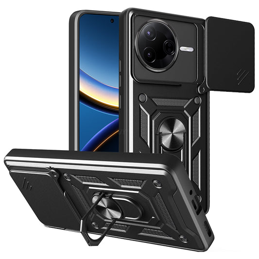 Hülle für Xiaomi Poco F7 Pro, Techsuit, CamShield, Schwarz