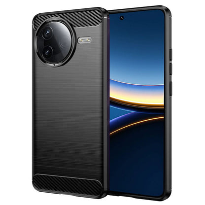 Hülle für Xiaomi Poco F7 Pro, Techsuit, Carbon, Schwarz