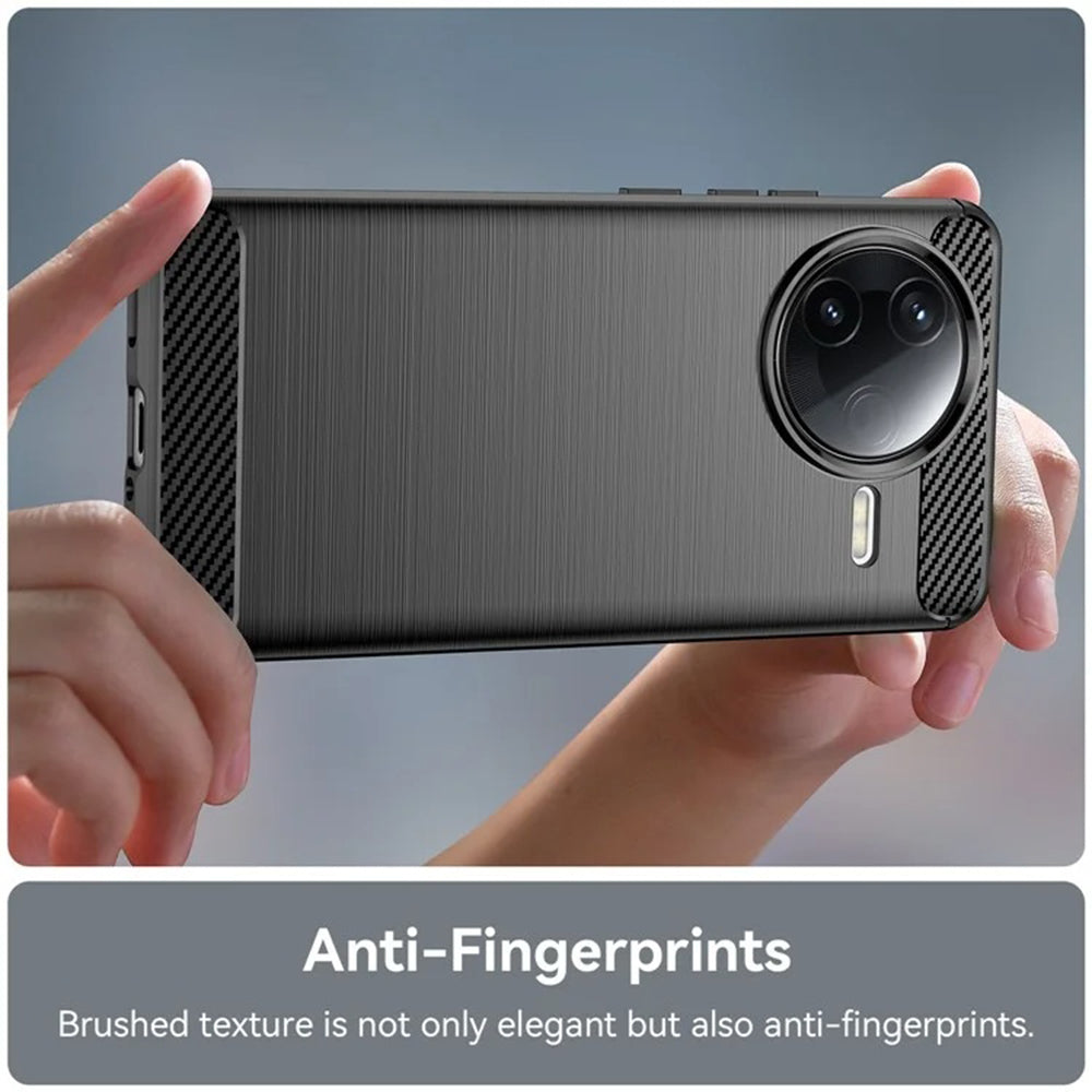 Hülle für Xiaomi Poco F7 Pro, Techsuit, Carbon, Schwarz