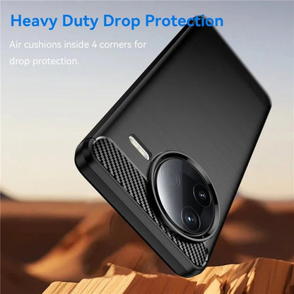 Hülle für Xiaomi Poco F7 Pro, Techsuit, Carbon, Schwarz