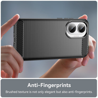 Hülle für Xiaomi Poco F7, Techsuit, Carbon, Schwarz
