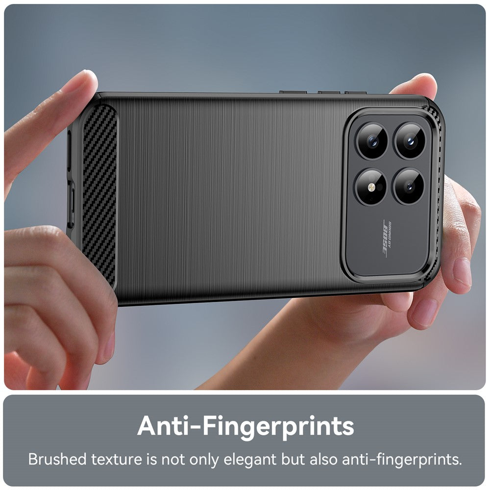 Hülle für Xiaomi Poco F8 Pro, Techsuit, Carbon, Schwarz
