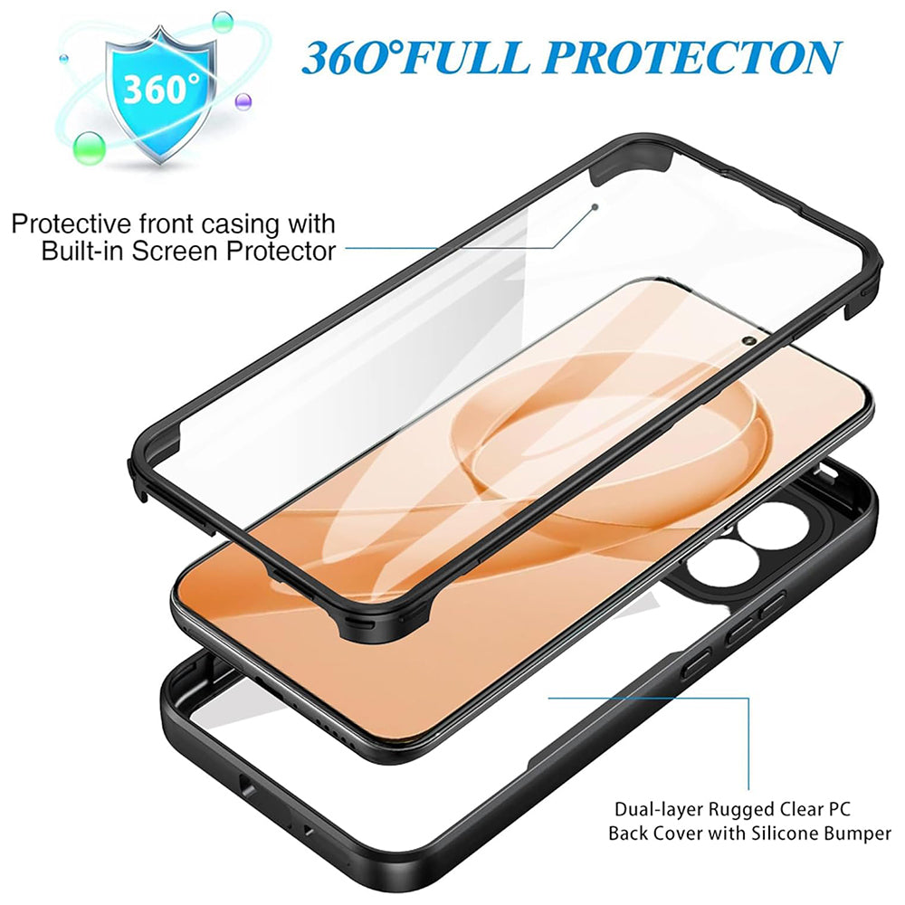 Hülle für Xiaomi Poco F8 Pro, Techsuit, ColorVerse 360, Schwarz