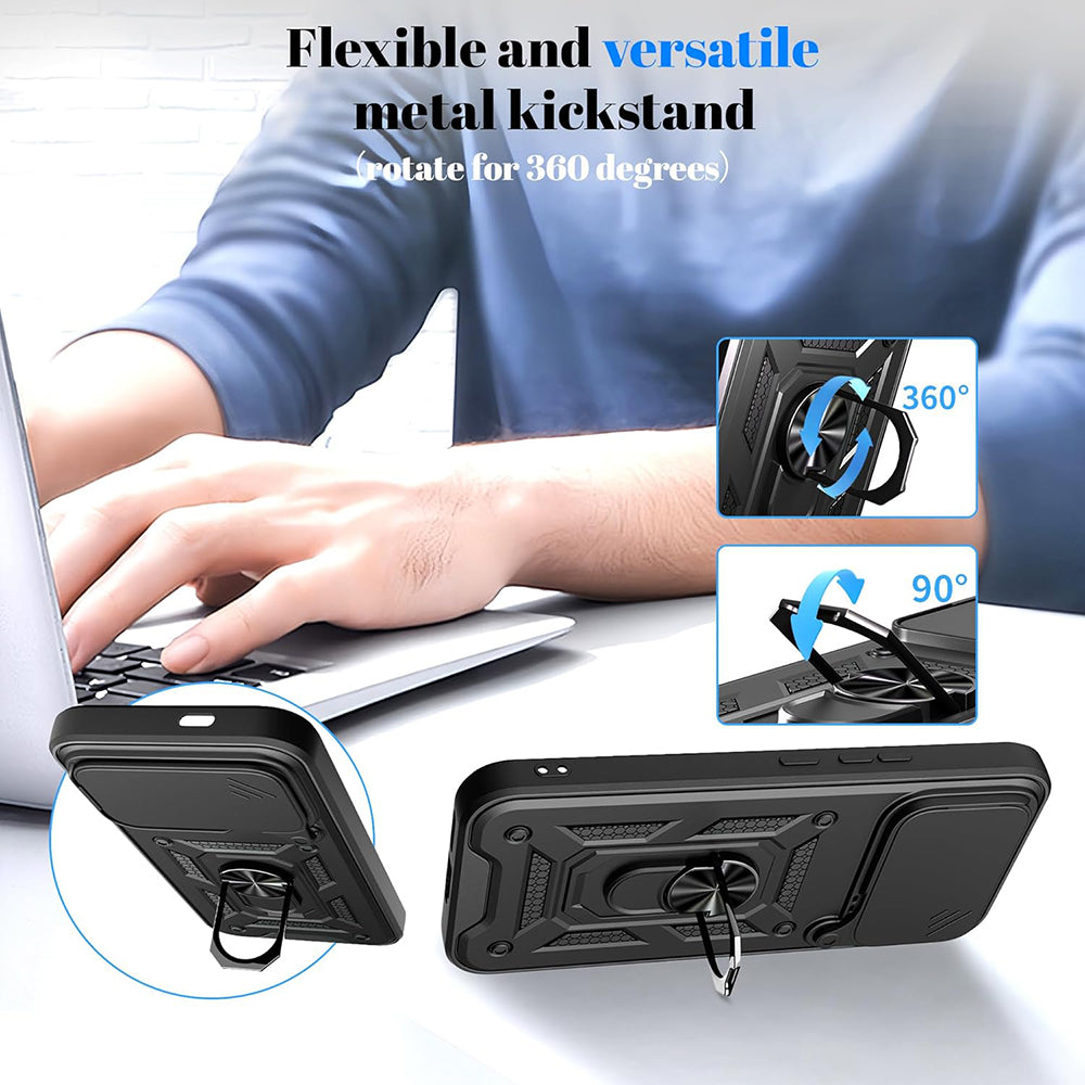 Hülle für Xiaomi Poco F8 Ultra, Techsuit, CamShield, Schwarz