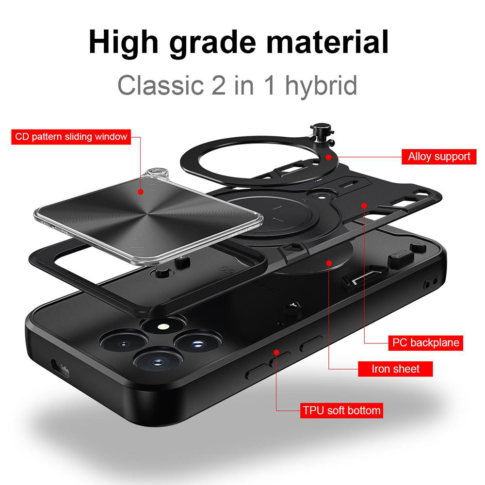 Hülle für Xiaomi Poco F9 Pro, Techsuit, CamGuard Pro, Schwarz